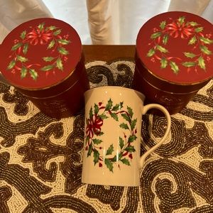 Lenox Christmas Mugs bundle (2)